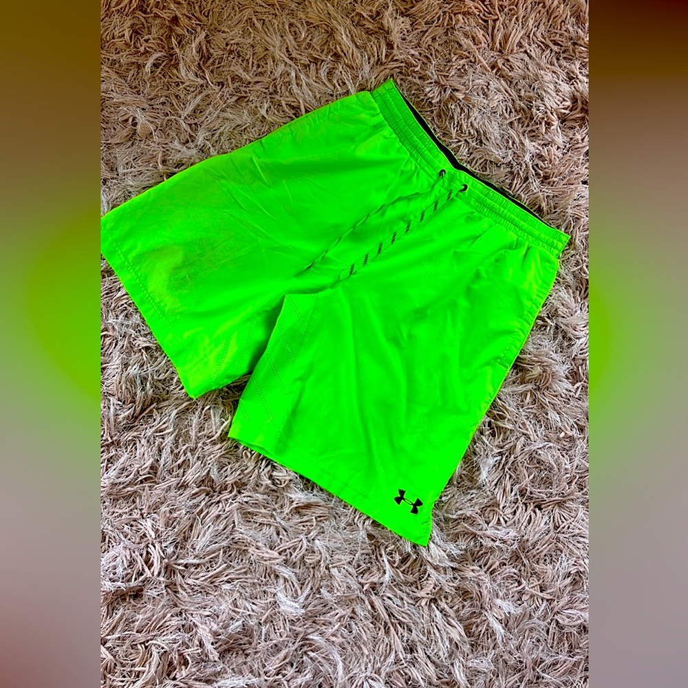 Neon Green Under Armour shorts size Large